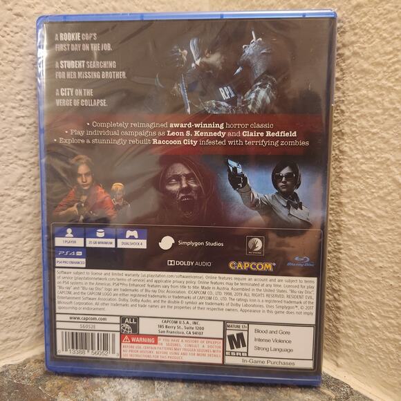 Game - Resident Evil 2 (NEW) - PS4 - Picture 2 of 3